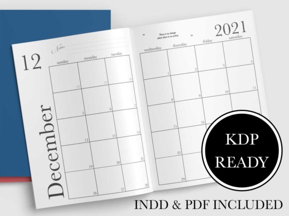 Download 2021 Monthly &amp; Weekly Planner for KDP - 2021 Collection