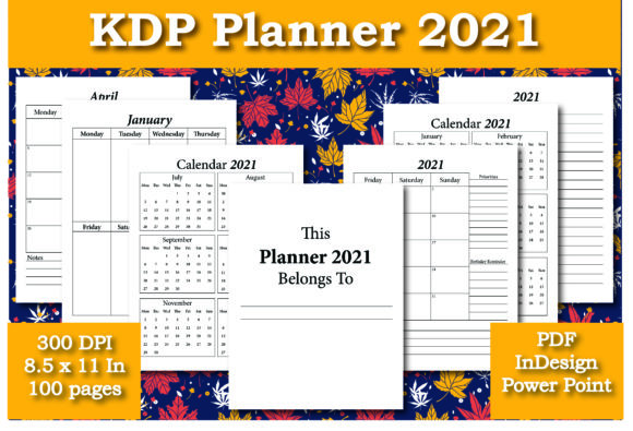 Download KDP Planner 2021 Interior - 2021 Collection
