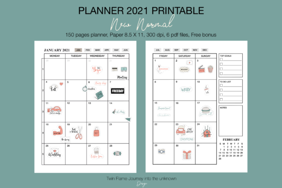 Download Planner 2021 New Normal Printable - 2021 Collection