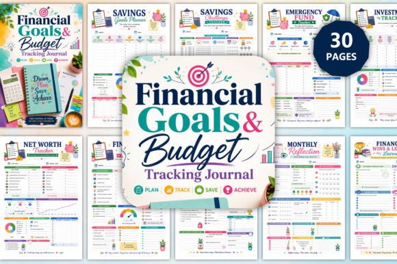 Download Financial Goals &amp; Budget Tracking Journa - Premium Resources