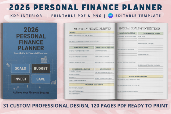 Download 2026 Personal Finance Planner | KDP - Personal finance planner Collection